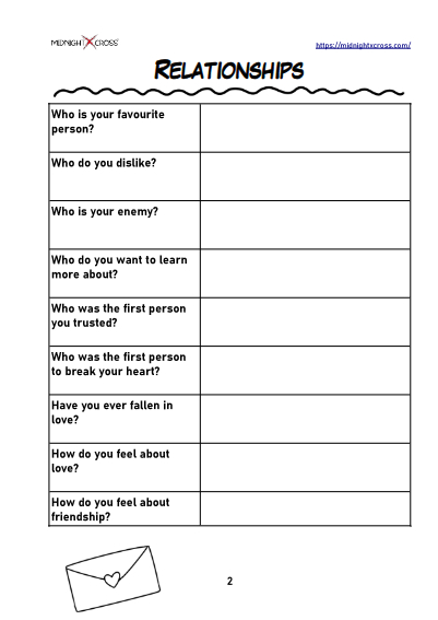 Character Interview Worksheet Preview 2